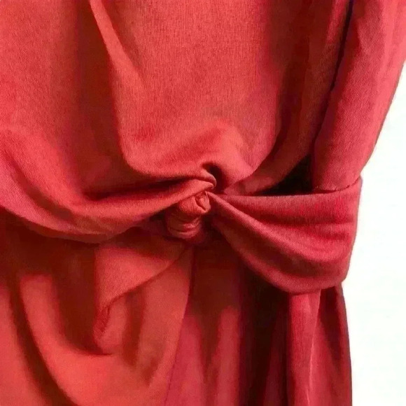 H by Halston Mock Wrap Dress. Size M. Front knot design - Picture 3 of 6